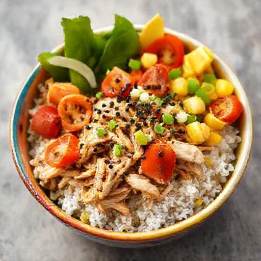 Gyors Csirkés Poke Bowl