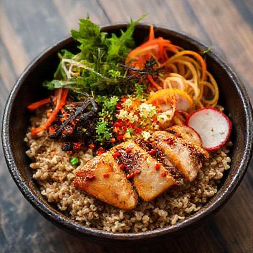 Ázsiai Csirkés Poke Bowl