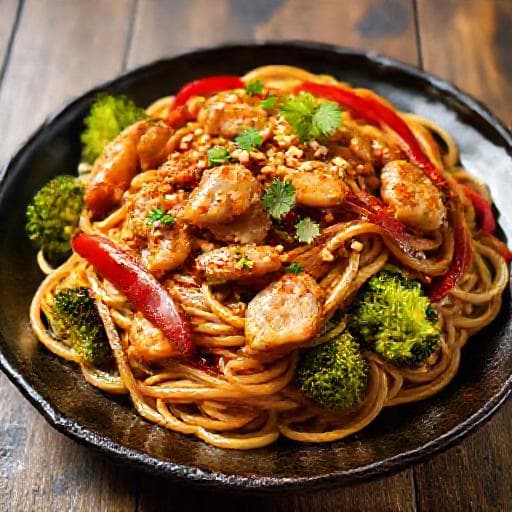 Csirkés Yakisoba Teriyaki szósszal