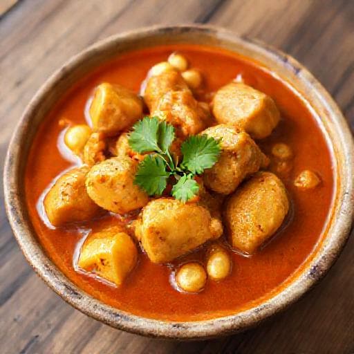 Hagyományos Massaman Curry Csirkével