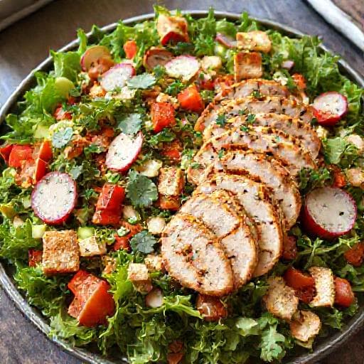 Fattoush Grillezett Csirkével