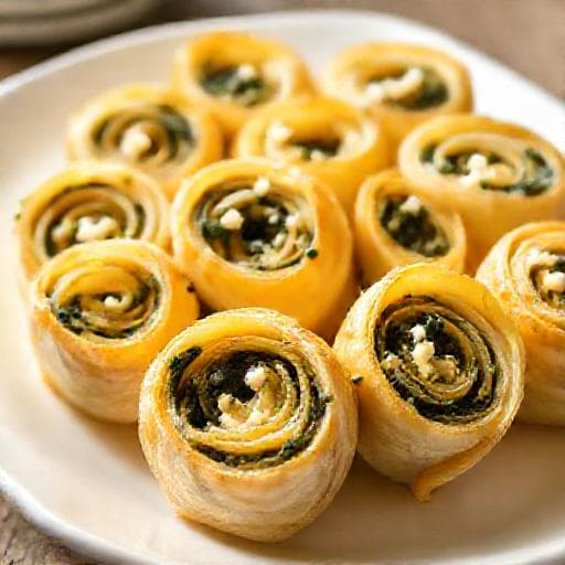 Gyors Spanakopita tekercsek
