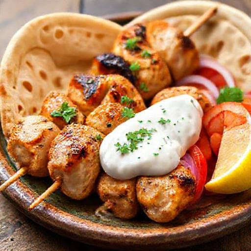 Klasszikus Görög Csirkés Souvlaki