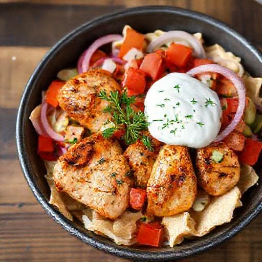 Gyors Csirkés Souvlaki Pita Tál