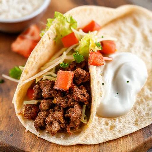 Gyorsított Marhahúsos Shawarma