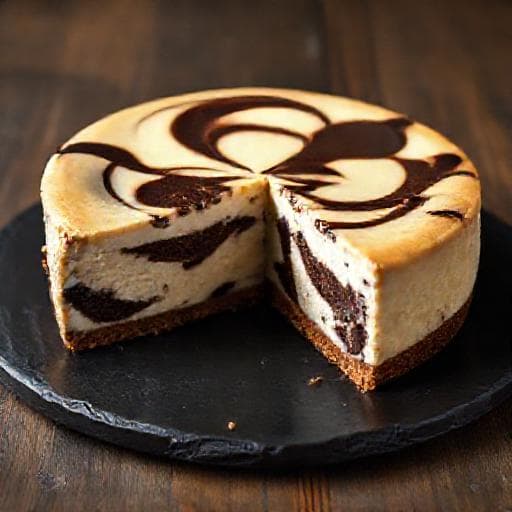 New York-i Sajttorta Csokoládé Örvénnyel