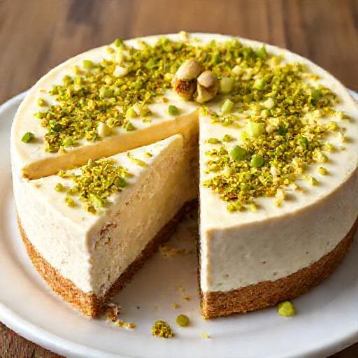 Klasszikus Pisztáciás Sajttorta