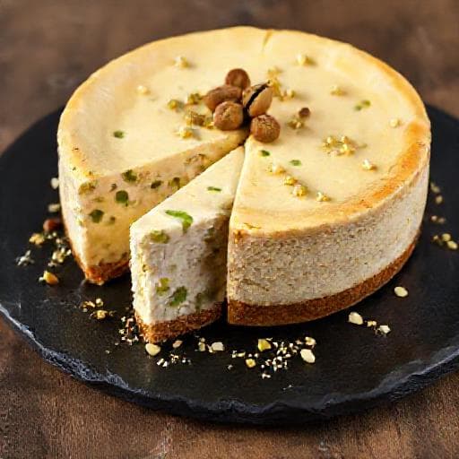 Dubaji Sajttorta Kardamommal és Pisztáciával