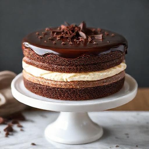Klasszikus Háromcsokoládés Torta