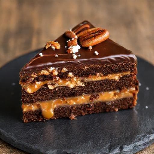 Snickers-torta "Újragondolva" (Sós karamell és pekándió)