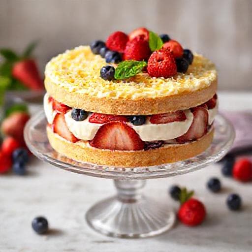 Mimoza torta gyümölcsökkel