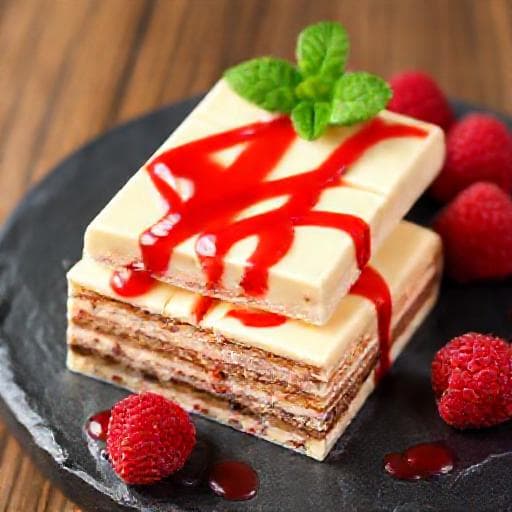Fehércsokis Kinder Bueno szelet málnaöntettel