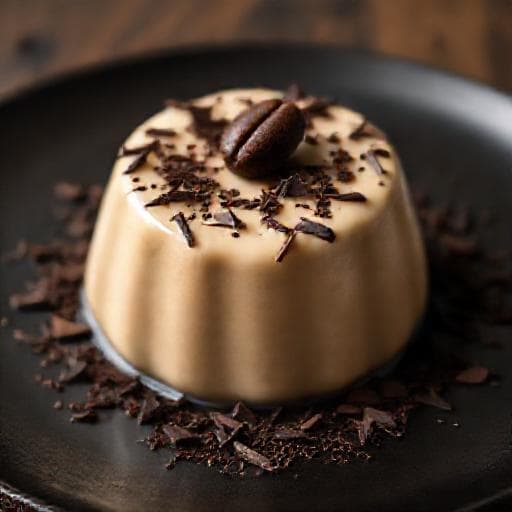Kávés Panna Cotta Csokoládéforgáccsal