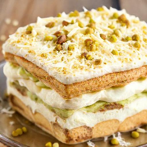 Fehér Csokoládés Pisztáciás Tiramisu