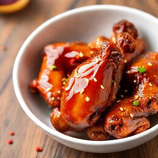 Gyors Mézes-Chilis Csirkeszárny Air Fryerben
