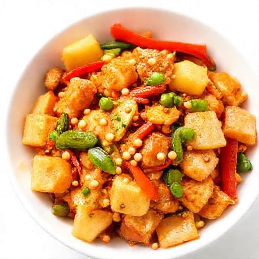 Kung Pao Csirke Ananásszal és Zöldségekkel