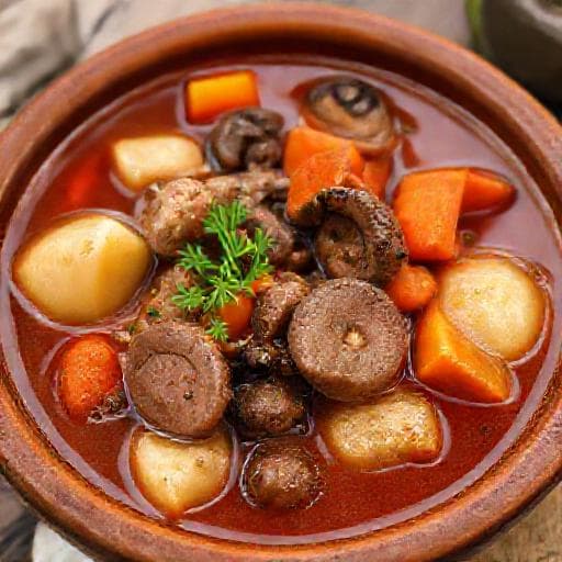 Betyárleves Kolbásszal és Gombával