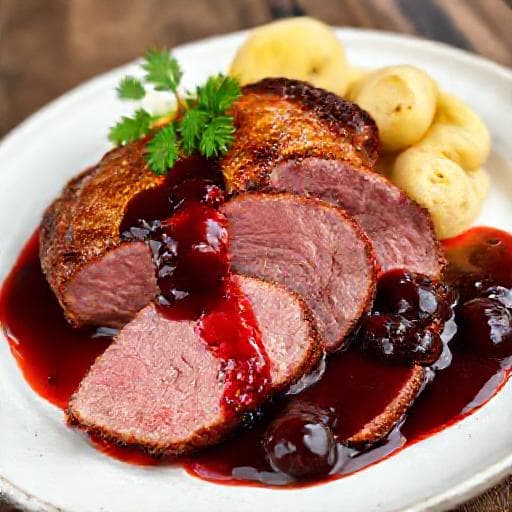 Klasszikus Kacsamell Meggymártással