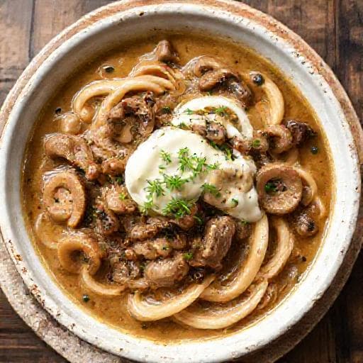 Klasszikus Marhahús Stroganoff módra