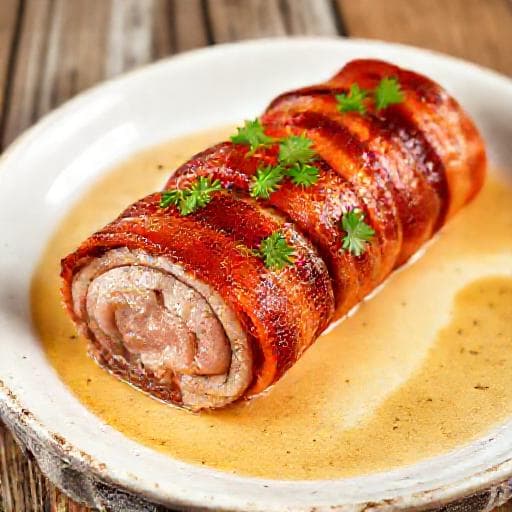 Baconbe göngyölt sertésszűz
