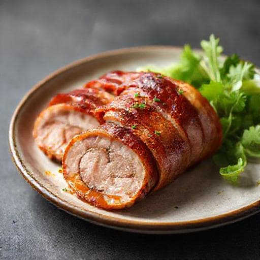 Gyors baconbe göngyölt sertésszűz