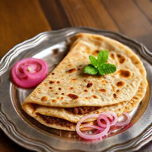 लखनवी कीमा पराठा