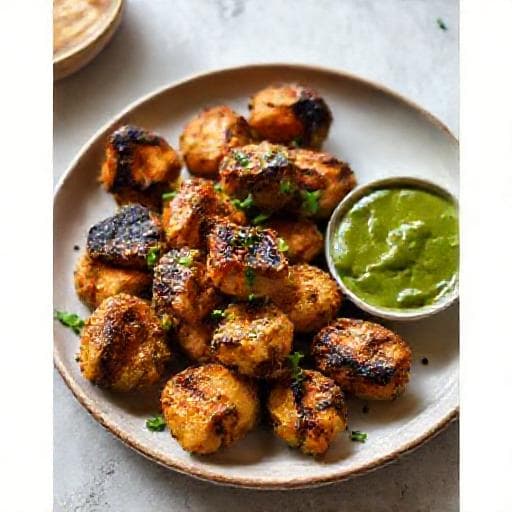 झटपट हरियाली चिकन टिक्का