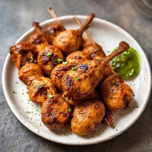 झटपट तंगड़ी कबाब (तवा फ्राई)