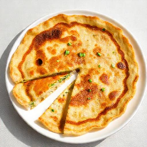 त्वरित कोरियन वेज पैनकेक (सरल संस्करण)