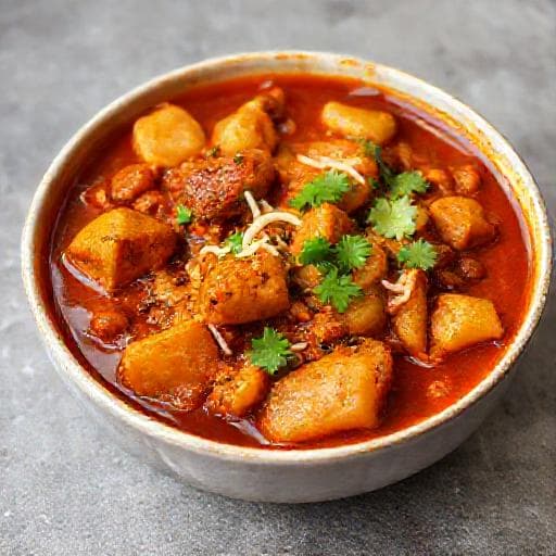 मसालेदार नद्रू मोनजे (पंजाबी ट्विस्ट)
