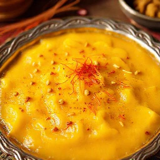 केसर-पिस्ता सिंघाड़े का हलवा