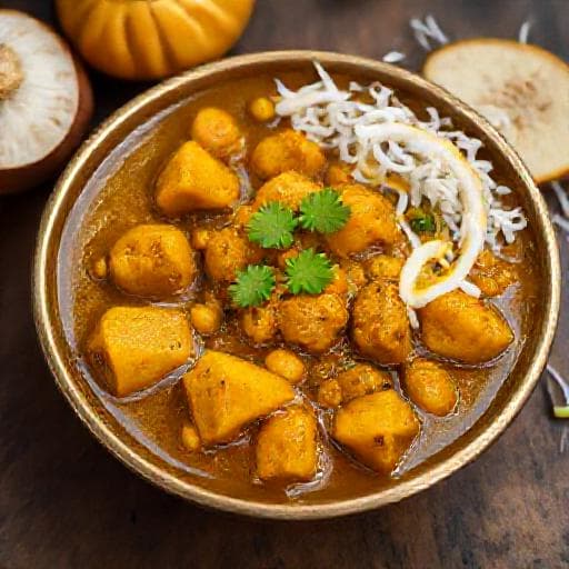 कद्दू और चना दाल एरिस्सेरी