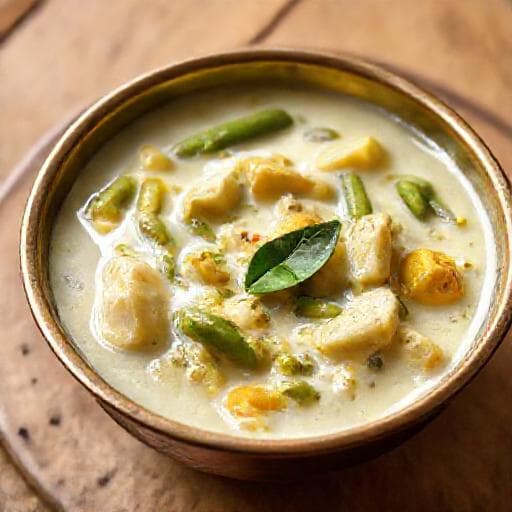 ओलन विद पम्पकिन एंड बीन्स