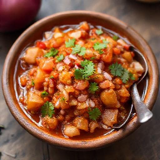 पारंपरिक प्याज टमाटर की सब्जी