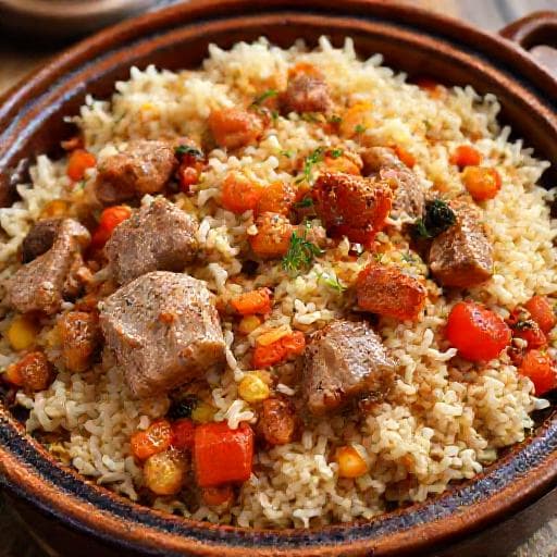 Свинско с ориз по македонски