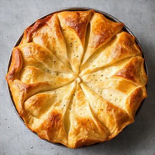 Бърза баница със сирене (с готови кори)