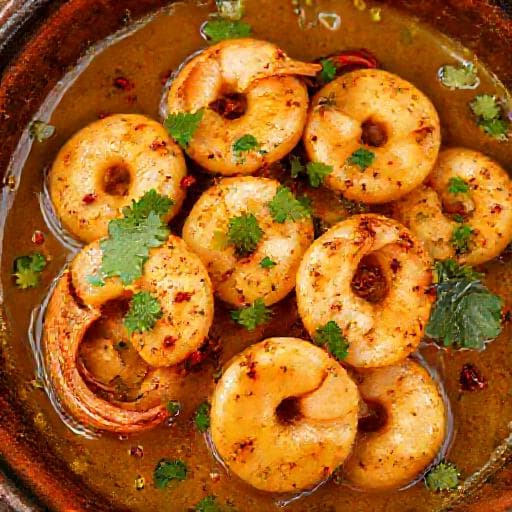 Скариди с чесън, масло и лют пипер (Арабска нотка)