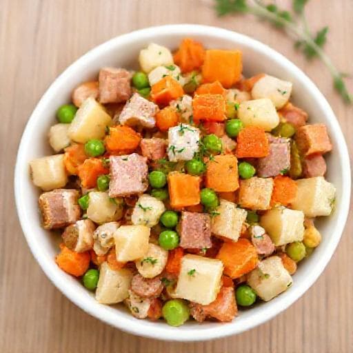 Бърза Руска салата (с готови зеленчуци)