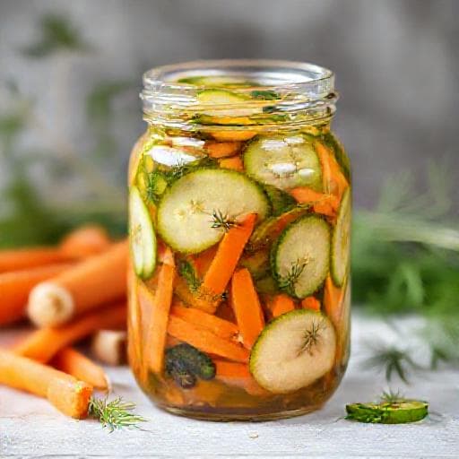 Бърза Туршия от Краставички и Моркови