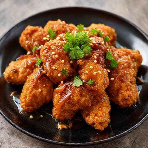 Корейско пържено пиле с меден лук (Honey-Onion Chicken)