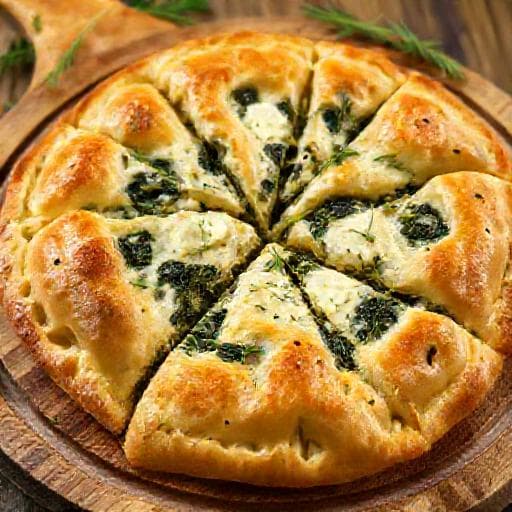 Баница със спанак, сирене и копър (регионална вариация)