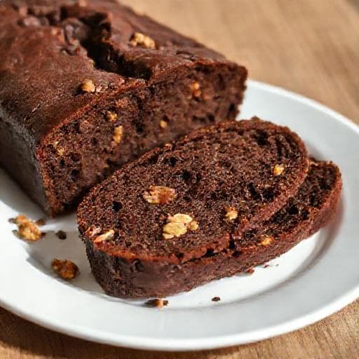 Бърз кекс с какао и орехи