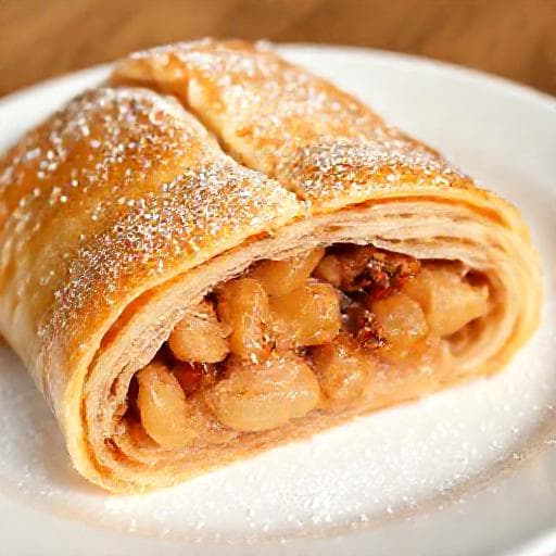 Бърз ябълков щрудел с готови кори