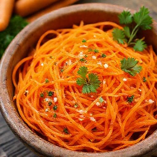 Класическа Морковена салата на ленти