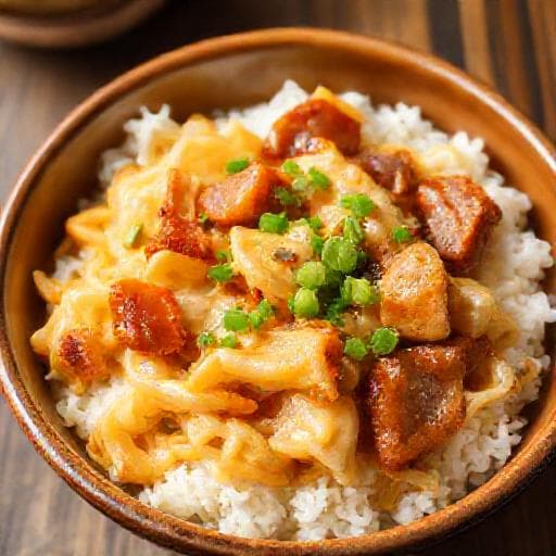 经典滑蛋叉烧饭