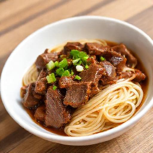 简易快手牛腩捞面