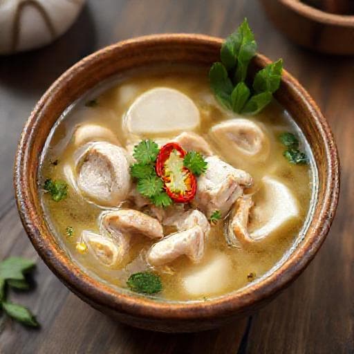 南洋風味椰子響螺雞湯