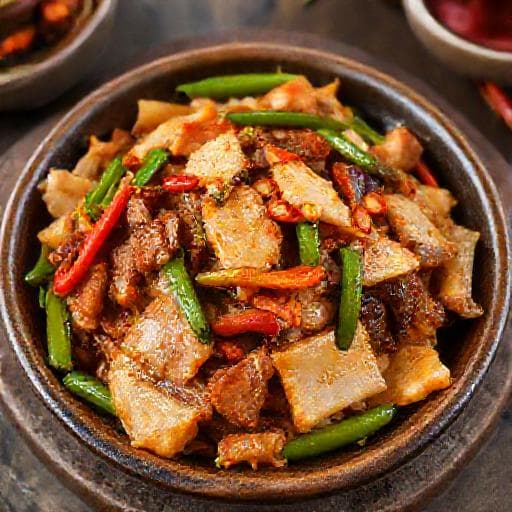经典尖椒干豆腐
