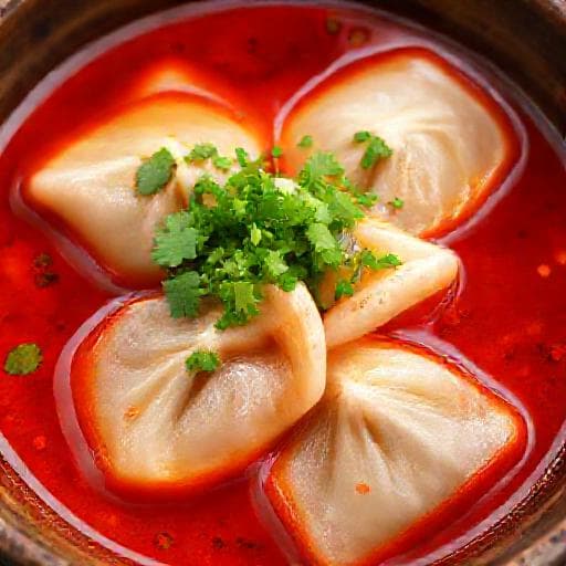 川味红油抄手 (类似钟水饺)