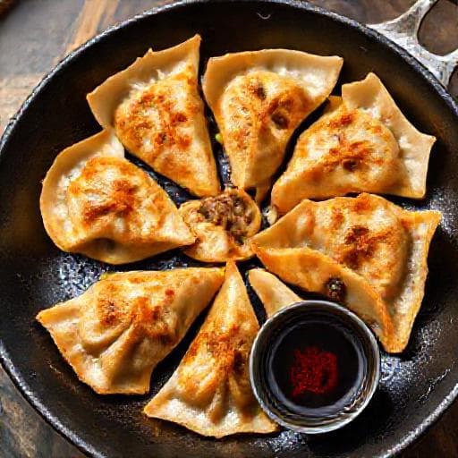 簡易素三鮮煎餃